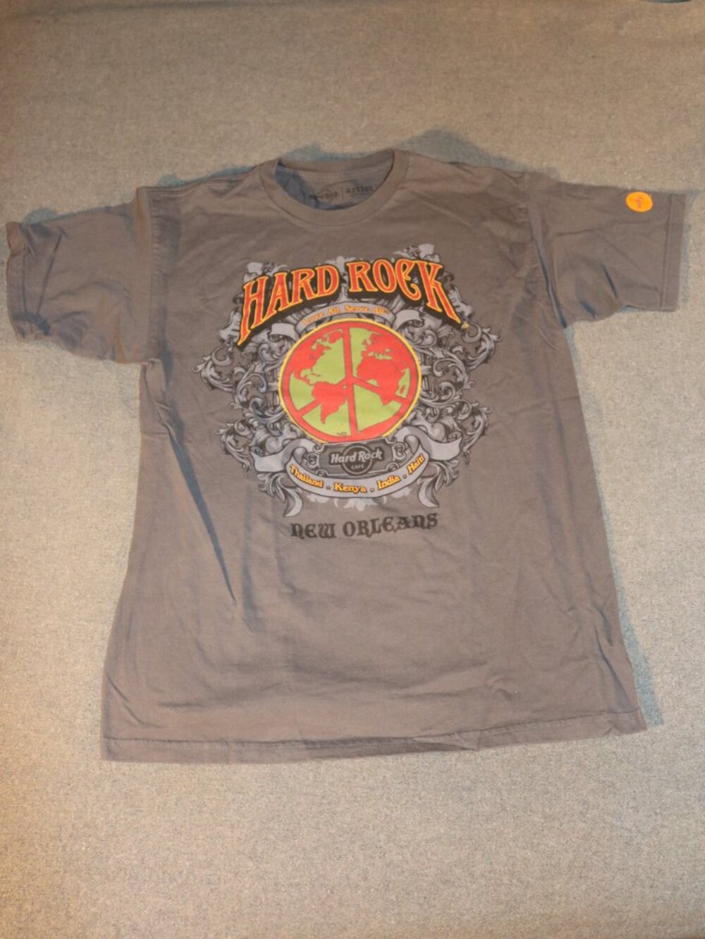Hard Rock T-shirt Mens Medium Gray John Lennon Imagine Artist Spotlight